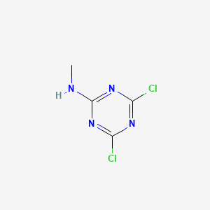 molecular formula C4H4Cl2N4 B1330548 4,6-dichloro-N-methyl-1,3,5-triazin-2-amine CAS No. 27282-80-0