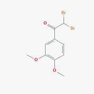 molecular formula C10H10Br2O3 B1330553 2,2-Dibromo-1-(3,4-dimethoxyphenyl)ethanone CAS No. 63987-72-4