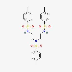 4-methyl-N,N-bis(2-{[(4-methylphenyl)sulfonyl]amino}ethyl)benzenesulfonamide