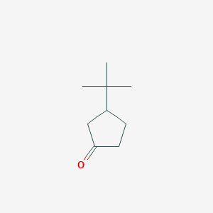 molecular formula C9H16O B1330556 3-(Tert-butyl)cyclopentanone CAS No. 5581-94-2