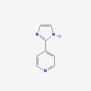 molecular formula C8H7N3 B1330558 4-(1H-imidazol-2-yl)pyridine CAS No. 21202-42-6