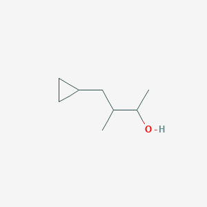 molecular formula C8H16O B13305656 4-Cyclopropyl-3-methylbutan-2-ol 