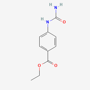 molecular formula C10H12N2O3 B1330568 苯甲酸乙酯-4-(氨基甲酰氨基) CAS No. 13289-38-8