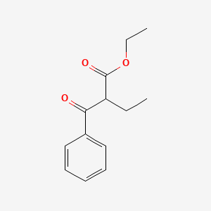 molecular formula C13H16O3 B1330570 Ethyl 2-benzoylbutanoate CAS No. 24346-56-3