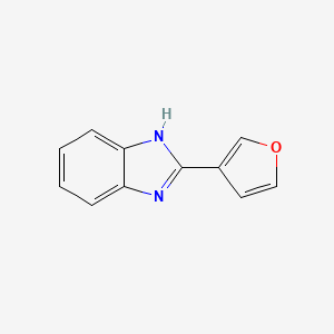 B1330581 2-(furan-3-yl)-1H-1,3-benzodiazole CAS No. 3878-22-6