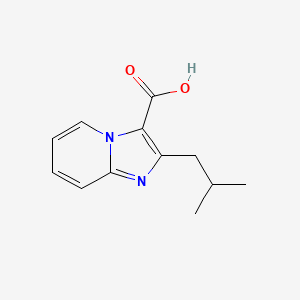 molecular formula C12H14N2O2 B13305812 2-(2-Methylpropyl)imidazo[1,2-a]pyridine-3-carboxylic acid 