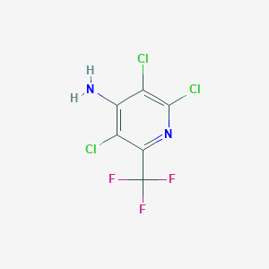 molecular formula C6H2Cl3F3N2 B13305821 2,3,5-Trichloro-6-(trifluoromethyl)pyridin-4-amine 