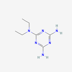 molecular formula C7H14N6 B1330589 2,4-Diamino-6-diethylamino-1,3,5-triazine CAS No. 2073-31-6