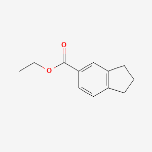 molecular formula C12H14O2 B1330594 印度烷-5-羧酸乙酯 CAS No. 105640-11-7