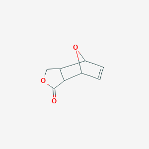 molecular formula C8H8O3 B1330596 4,10-Dioxatricyclo[5.2.1.0(2,6)]decan-8-en-3-one CAS No. 72150-22-2