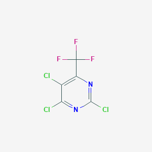 molecular formula C5Cl3F3N2 B1330597 2,4,5-Trichloro-6-(trifluoromethyl)pyrimidine CAS No. 84737-23-5