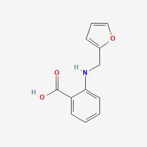 molecular formula C12H11NO3 B1330598 2-[(Furan-2-Ylmethyl)amino]benzoic Acid CAS No. 501661-50-3