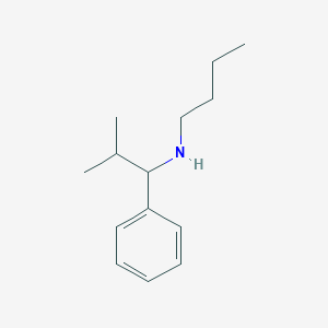 molecular formula C14H23N B13306041 Butyl(2-methyl-1-phenylpropyl)amine 