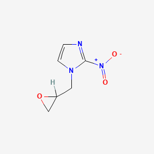 molecular formula C6H7N3O3 B1330610 1-(2,3-Epoxypropyl)-2-nitroimidazole CAS No. 13551-90-1