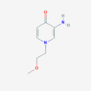 molecular formula C8H12N2O2 B13306138 3-Amino-1-(2-methoxyethyl)-1,4-dihydropyridin-4-one 
