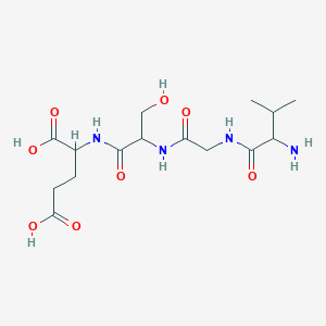 molecular formula C15H26N4O8 B1330616 Val-gly-ser-glu CAS No. 61756-22-7