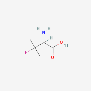 molecular formula C5H10FNO2 B1330621 3-氟-DL-缬氨酸 CAS No. 43163-94-6