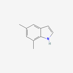 molecular formula C10H11N B1330622 5,7-二甲基-1H-吲哚 CAS No. 54020-53-0