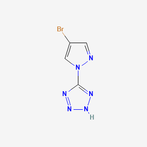 molecular formula C4H3BrN6 B1330626 5-(4-bromo-1H-pyrazol-1-yl)-1H-tetrazole CAS No. 496918-93-5