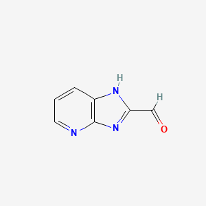 molecular formula C7H5N3O B1330633 1H-Imidazo[4,5-b]pyridine-2-carbaldehyde CAS No. 56805-24-4