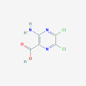 molecular formula C5H3Cl2N3O2 B1330639 3-Amino-5,6-dichloropyrazine-2-carboxylic acid CAS No. 4853-52-5