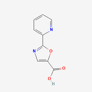 molecular formula C9H6N2O3 B13306514 2-(Pyridin-2-yl)oxazole-5-carboxylicacid 