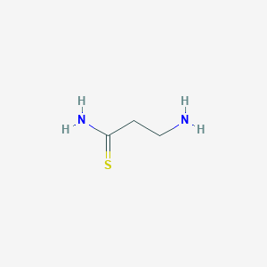 molecular formula C3H8N2S B13306517 3-Aminopropanethioamide 