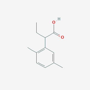 molecular formula C12H16O2 B13306525 2-(2,5-Dimethylphenyl)butanoic acid 