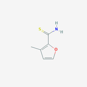 molecular formula C6H7NOS B13306536 3-Methylfuran-2-carbothioamide 