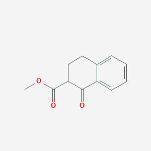 molecular formula C12H12O3 B1330655 Methyl 1-oxo-1,2,3,4-tetrahydronaphthalene-2-carboxylate CAS No. 7442-52-6