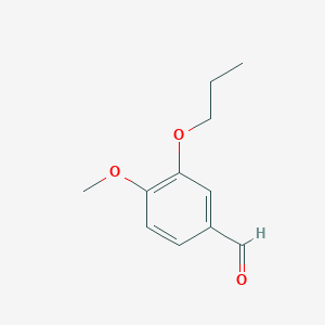 molecular formula C11H14O3 B1330657 4-Methoxy-3-propoxybenzaldehyde CAS No. 5922-56-5
