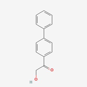 molecular formula C14H12O2 B1330658 1-(4-Biphenylyl)-2-hydroxyethanone CAS No. 37166-61-3