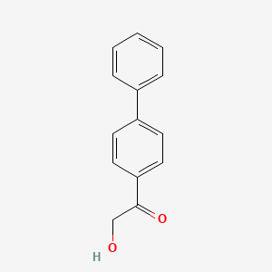 molecular formula C14H12O2 B1330658 1-(4-联苯基)-2-羟基乙酮 CAS No. 37166-61-3