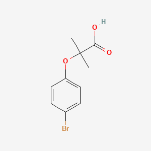 molecular formula C10H11BrO3 B1330659 2-(4-Bromophenoxy)-2-methylpropanoic acid CAS No. 7472-69-7