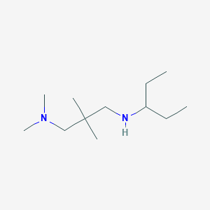 molecular formula C12H28N2 B13306591 [3-(Dimethylamino)-2,2-dimethylpropyl](pentan-3-YL)amine 