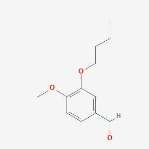 molecular formula C12H16O3 B1330661 3-Butoxy-4-methoxybenzaldehyde CAS No. 34127-96-3