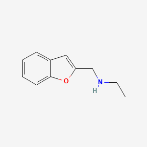 molecular formula C11H13NO B13306646 n-(Benzofuran-2-ylmethyl)ethanamine 