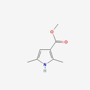 molecular formula C8H11NO2 B1330665 Methyl 2,5-dimethyl-1H-pyrrole-3-carboxylate CAS No. 69687-80-5