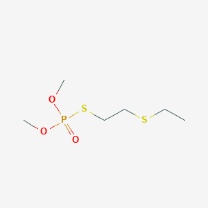 molecular formula C6H15O3PS2<br>(CH3O)2P(O)SCH2CH2SCH2CH3<br>C6H15O3PS2 B133067 Demeton-S-methyl CAS No. 919-86-8