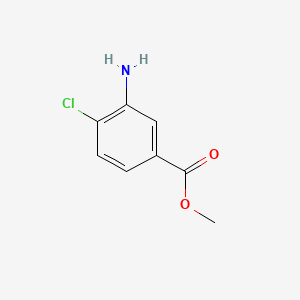 molecular formula C8H8ClNO2 B1330673 甲基3-氨基-4-氯苯甲酸酯 CAS No. 40872-87-5