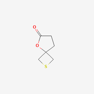 molecular formula C6H8O2S B13306959 5-Oxa-2-thiaspiro[3.4]octan-6-one 