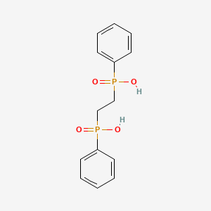 molecular formula C14H16O4P2 B1330696 Ethane-1,2-diylbis(phenylphosphinic acid) CAS No. 1089-77-6