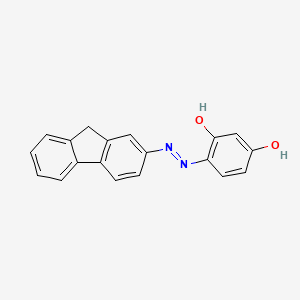 molecular formula C19H14N2O2 B1330700 4-(2-Fluorenylazo)resorcinol CAS No. 63020-83-7