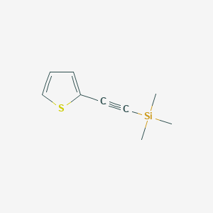 molecular formula C9H12SSi B1330703 Trimethyl(thiophen-2-ylethynyl)silane CAS No. 40231-03-6