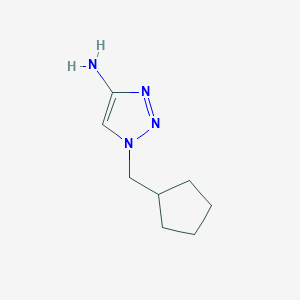 molecular formula C8H14N4 B13307116 1-(cyclopentylmethyl)-1H-1,2,3-triazol-4-amine 