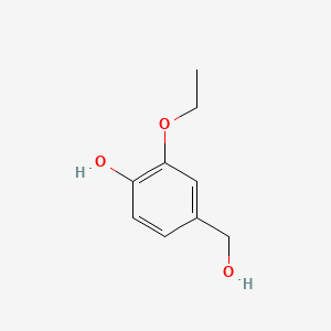 molecular formula C9H12O3 B1330712 3-乙氧基-4-羟基苄醇 CAS No. 4912-58-7