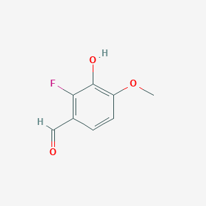 molecular formula C8H7FO3 B1330718 2-Fluoro-3-hydroxy-4-methoxybenzaldehyde CAS No. 79418-73-8