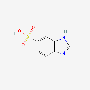 molecular formula C7H6N2O3S B1330719 1H-Benzimidazole-5-sulfonic acid CAS No. 27503-78-2
