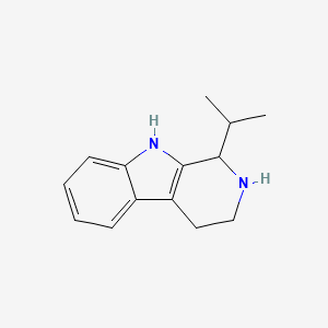 molecular formula C14H18N2 B1330730 1-Isopropyl-2,3,4,9-tetrahydro-1H-beta-carboline CAS No. 6650-04-0