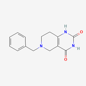 molecular formula C14H15N3O2 B1330736 6-苄基-5,6,7,8-四氢吡啶并[4,3-d]嘧啶-2,4(1H,3H)-二酮 CAS No. 135481-57-1